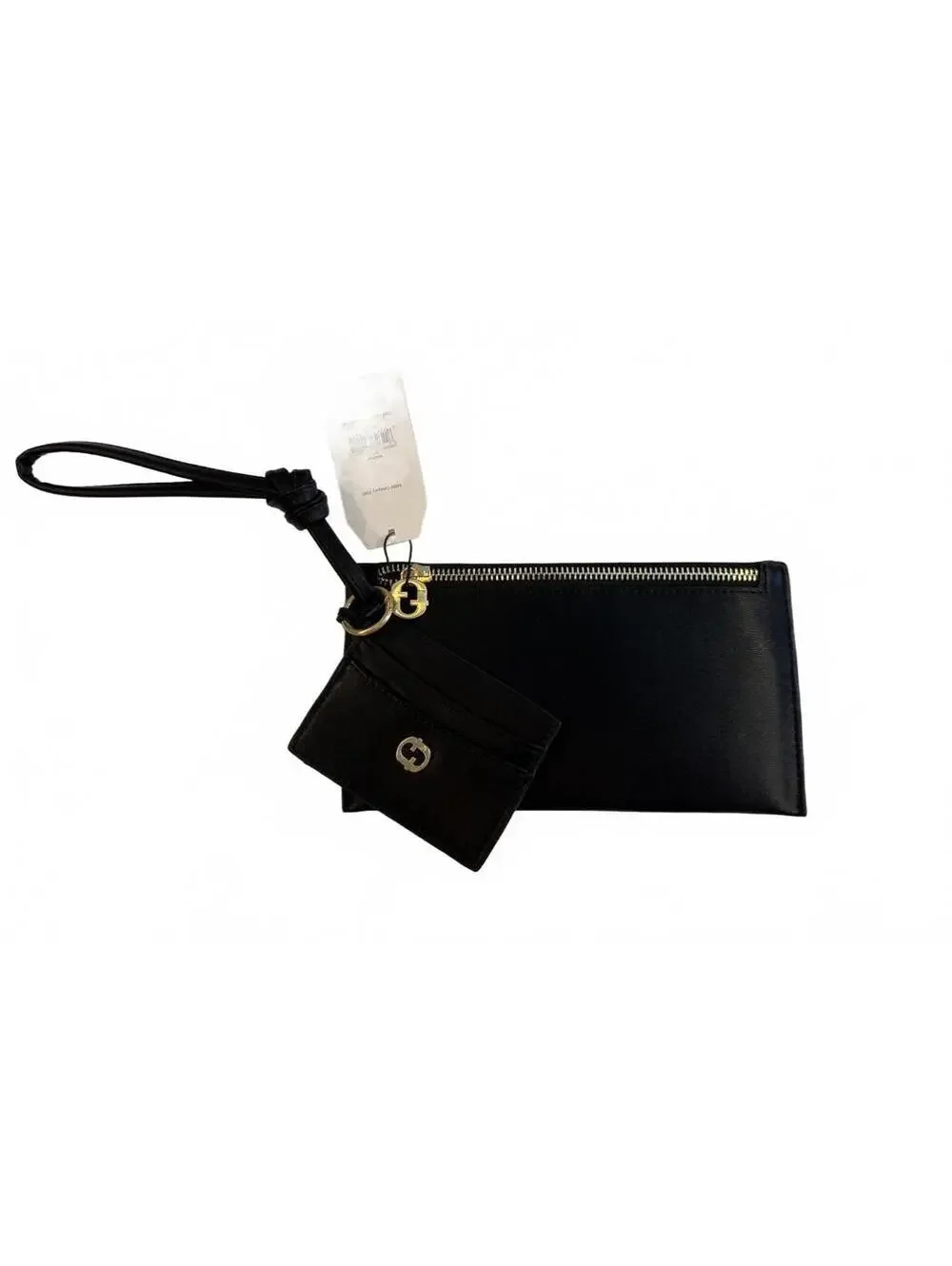 New with Tags Time and Tru Wristlet Wallet with Card Holder Black Faux Leather